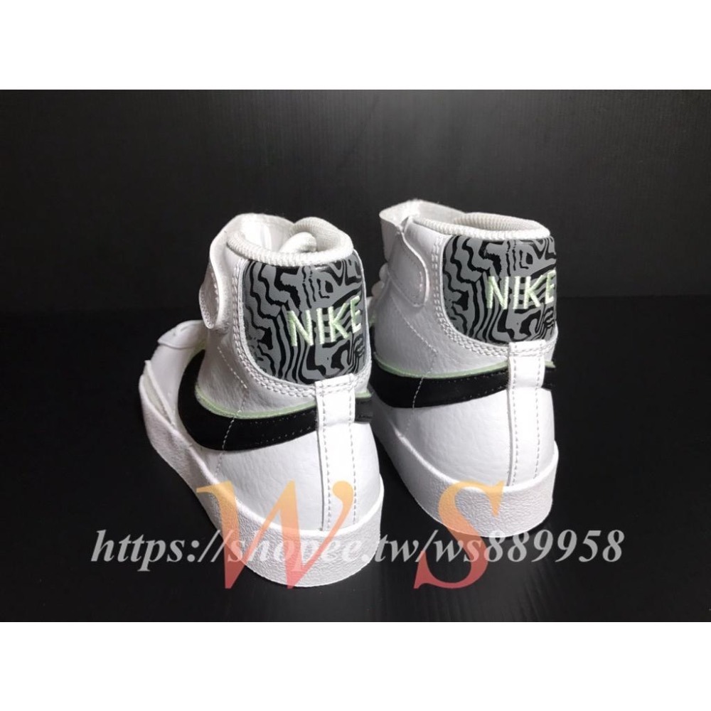【WS】NIKE BLAZER MID ＇77 (PS ) 童鞋 運動 復古 休閒 滑板鞋 休閒鞋 DD1848-100-細節圖7