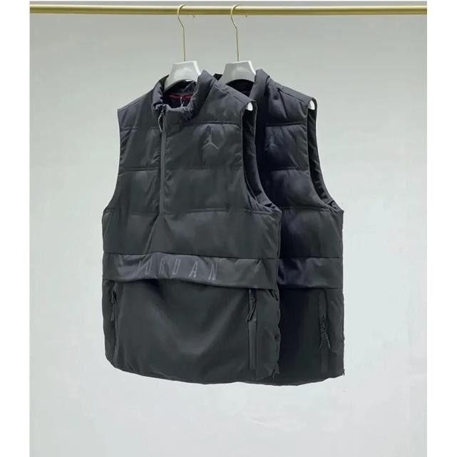 【WS】NIKE JORDAN 防水拉鍊 運動休閒 鋪棉背心 登山 釣魚 保暖背心 工裝 機能 黑 926478-010-細節圖2