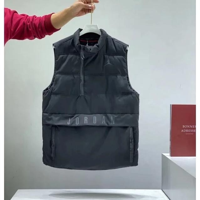 【WS】NIKE JORDAN 防水拉鍊 運動休閒 鋪棉背心 登山 釣魚 保暖背心 工裝 機能 黑 926478-010-細節圖4