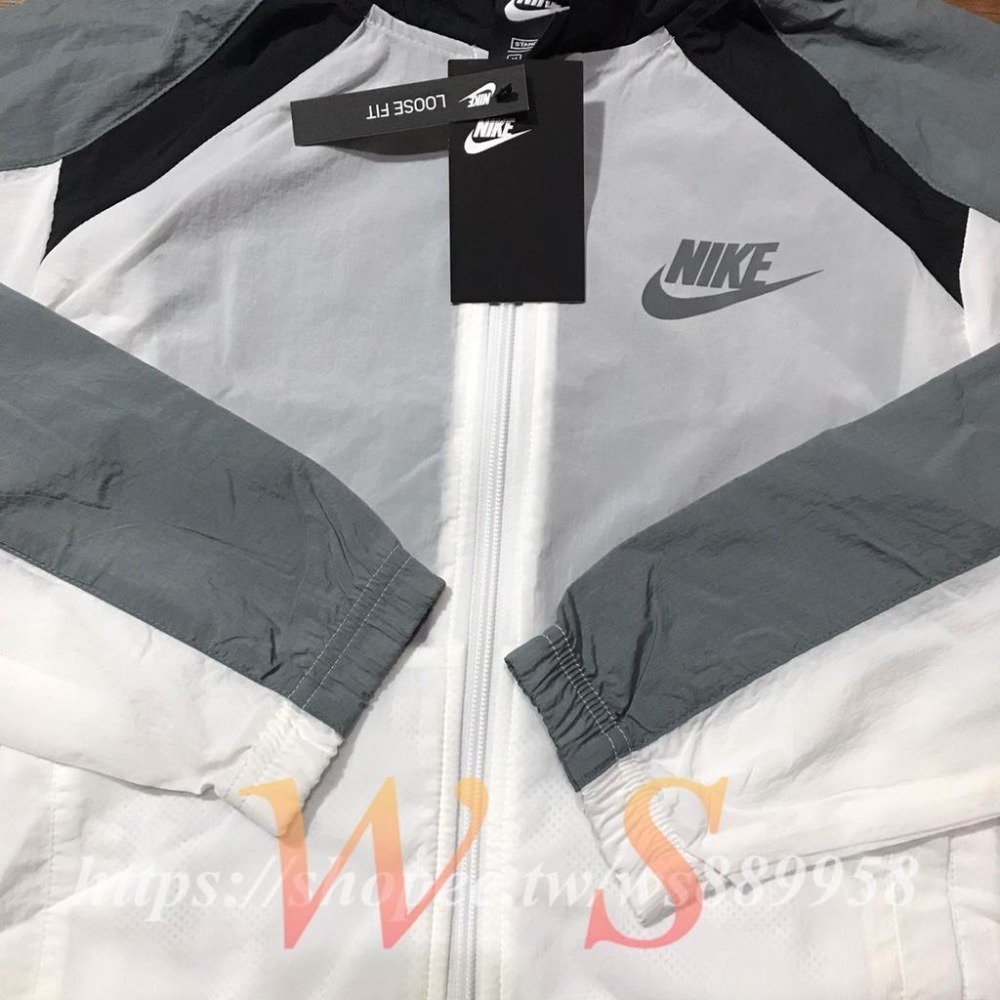 【WS】NIKE B NSW JDI 大LOGO 基本款 連帽 風衣外套 衝鋒衣 童裝 CU8951-100-細節圖2