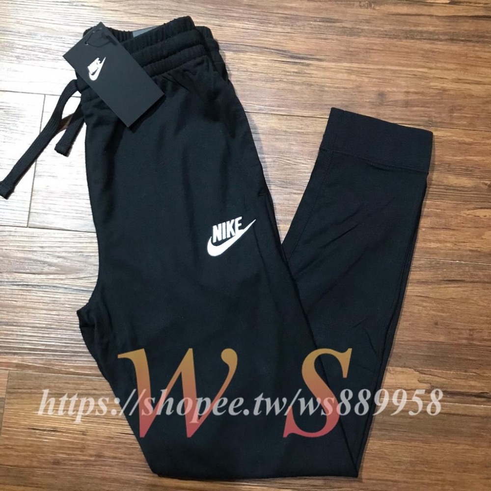 【WS】NIKE B NSW JOGGER 黑 童裝 刺繡 保暖 休閒 長褲 縮口褲 DA0809-010-細節圖9