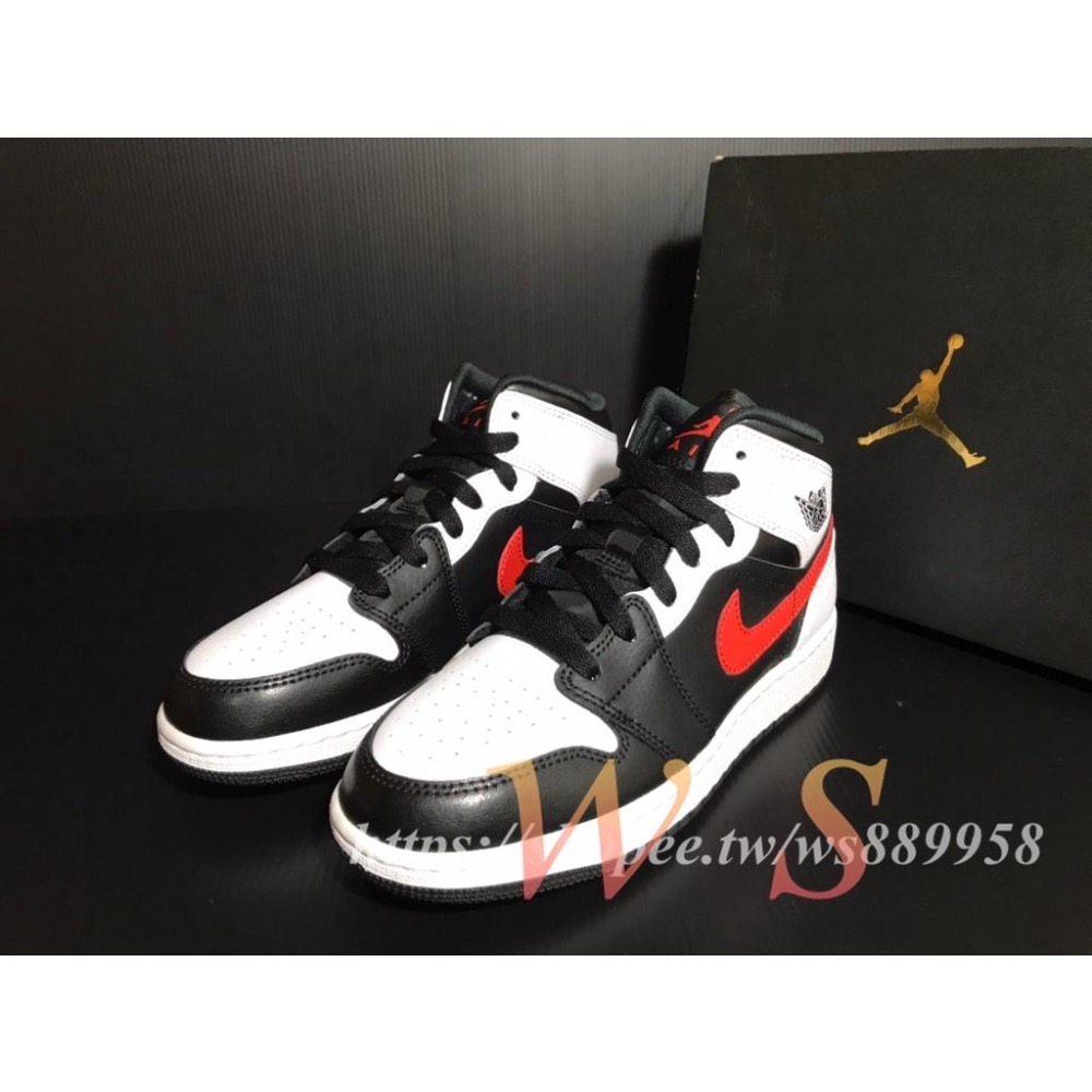 【WS】NIKE AIR JORDAN 1 MID SE (GS) 男女童 AJ1 小腳 籃球鞋 554725-075-細節圖2