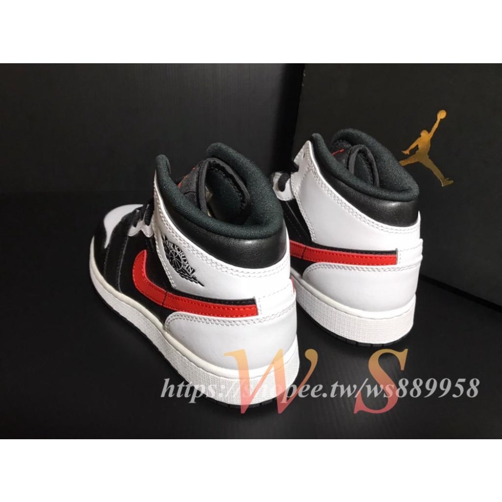 【WS】NIKE AIR JORDAN 1 MID SE (GS) 男女童 AJ1 小腳 籃球鞋 554725-075-細節圖3