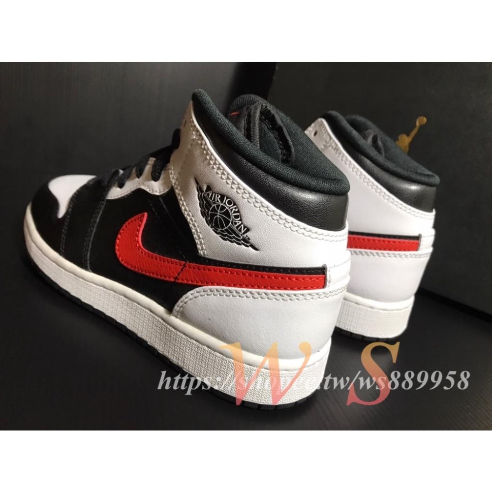 【WS】NIKE AIR JORDAN 1 MID SE (GS) 男女童 AJ1 小腳 籃球鞋 554725-075-細節圖4