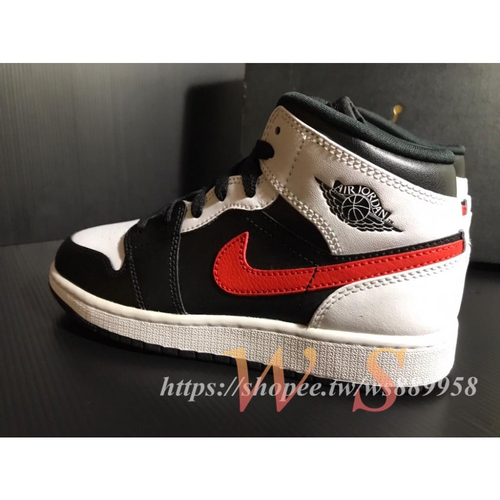 【WS】NIKE AIR JORDAN 1 MID SE (GS) 男女童 AJ1 小腳 籃球鞋 554725-075-細節圖5