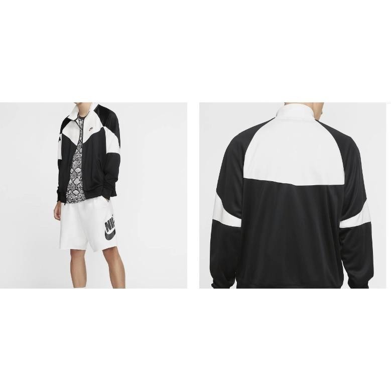 【WS】NIKE NSW 黑白 白藍紅 復古 立領夾克 運動外套 男生 BV2626-121 BV2626-010-細節圖4