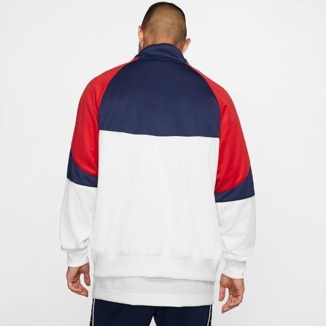 【WS】NIKE NSW 黑白 白藍紅 復古 立領夾克 運動外套 男生 BV2626-121 BV2626-010-細節圖7