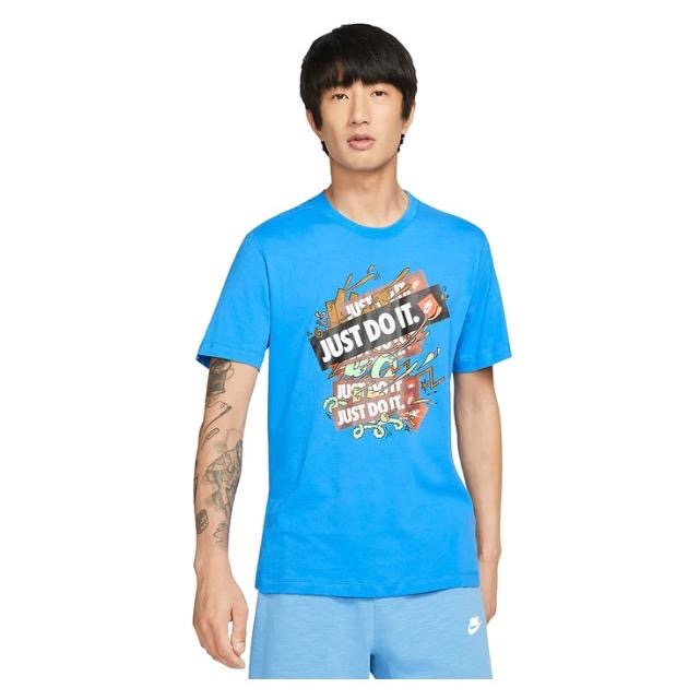 【WS】NIKE NSW TEE JDI 塗鴉 LOGO 運動 休閒 短袖 短T 白 DD1263-100 藍 435-細節圖6