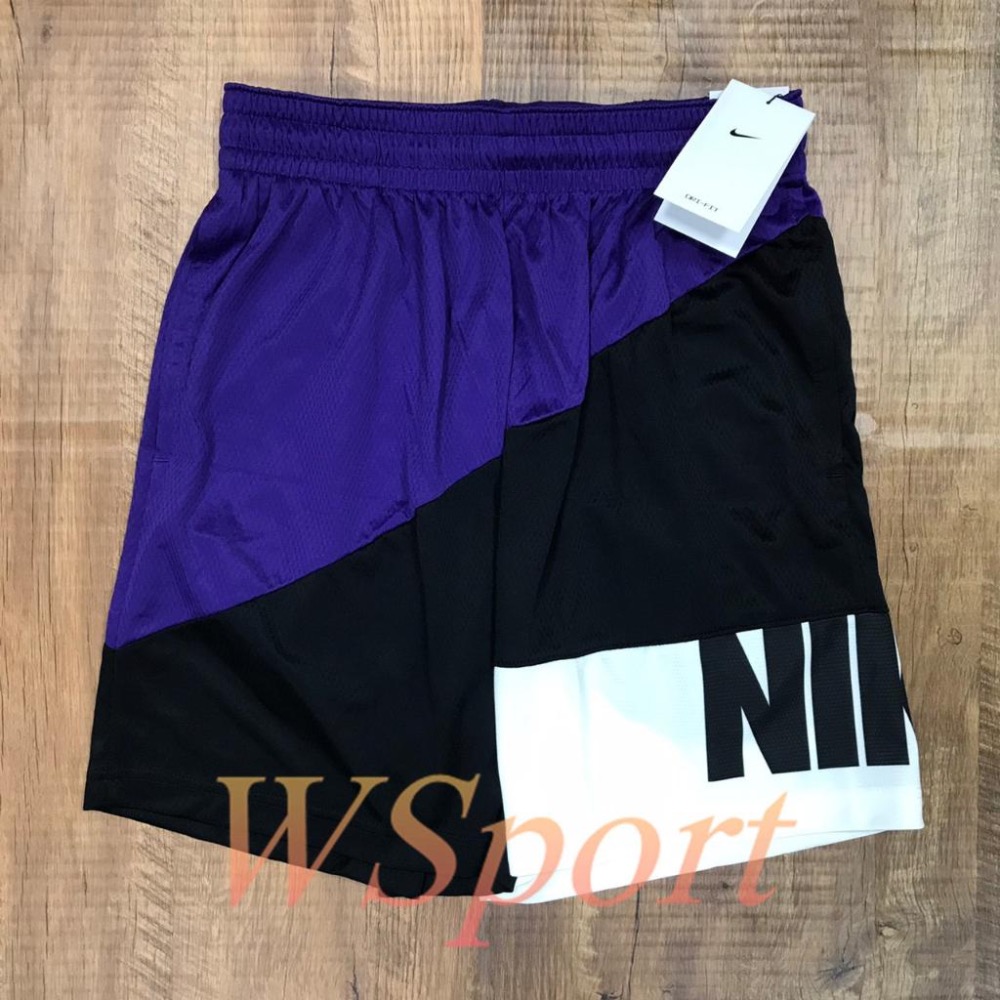 【WS】NIKE DF STARTING5 SHORT 黑紫 男款 運動 籃球 短褲 球褲 CV1913-547-細節圖5