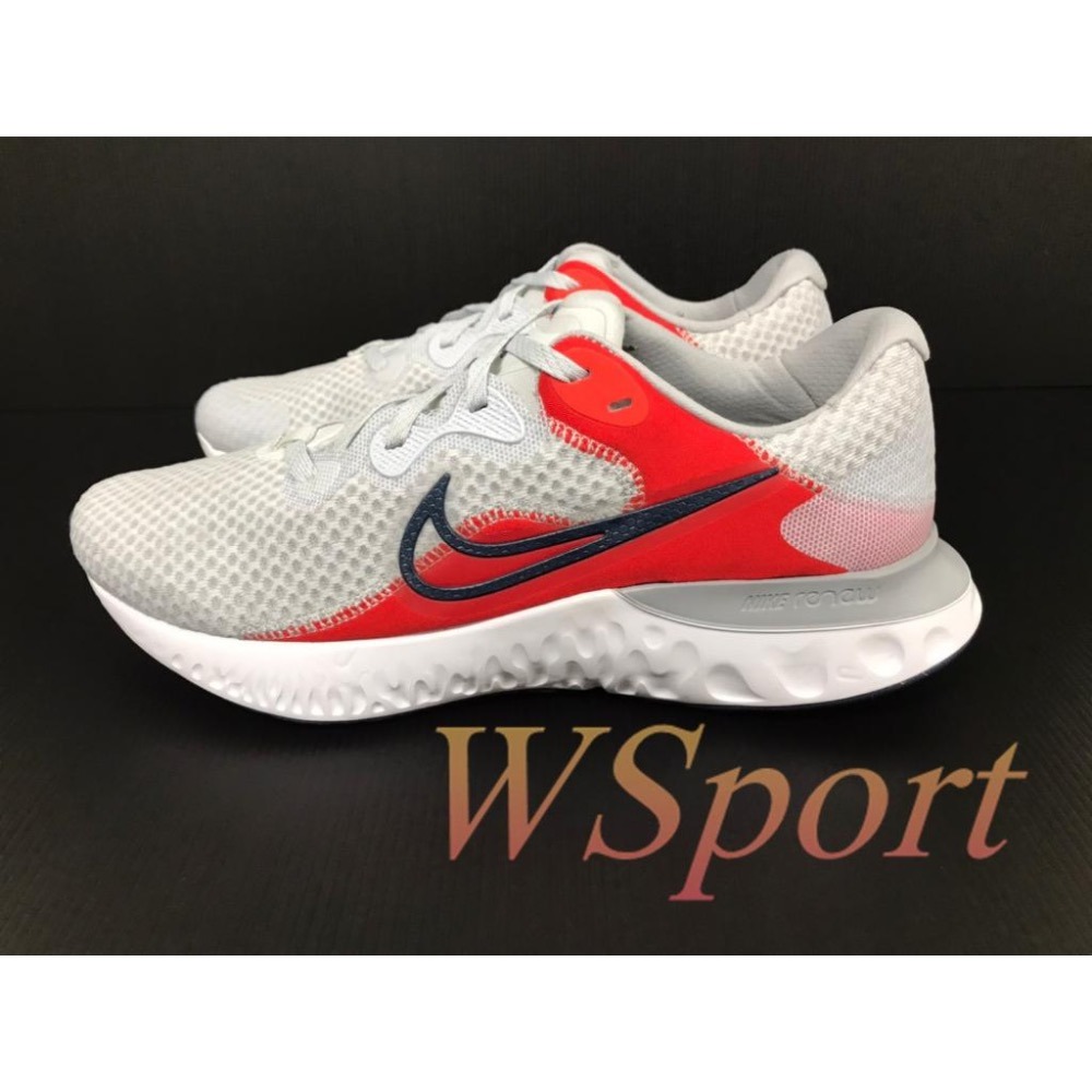 【WS】NIKE RENEW RUN2 灰紅 輕量 緩震 男款 跑步鞋 慢跑鞋 CU3504-008-細節圖3