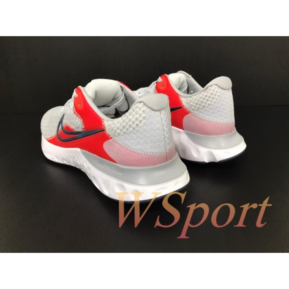 【WS】NIKE RENEW RUN2 灰紅 輕量 緩震 男款 跑步鞋 慢跑鞋 CU3504-008-細節圖4