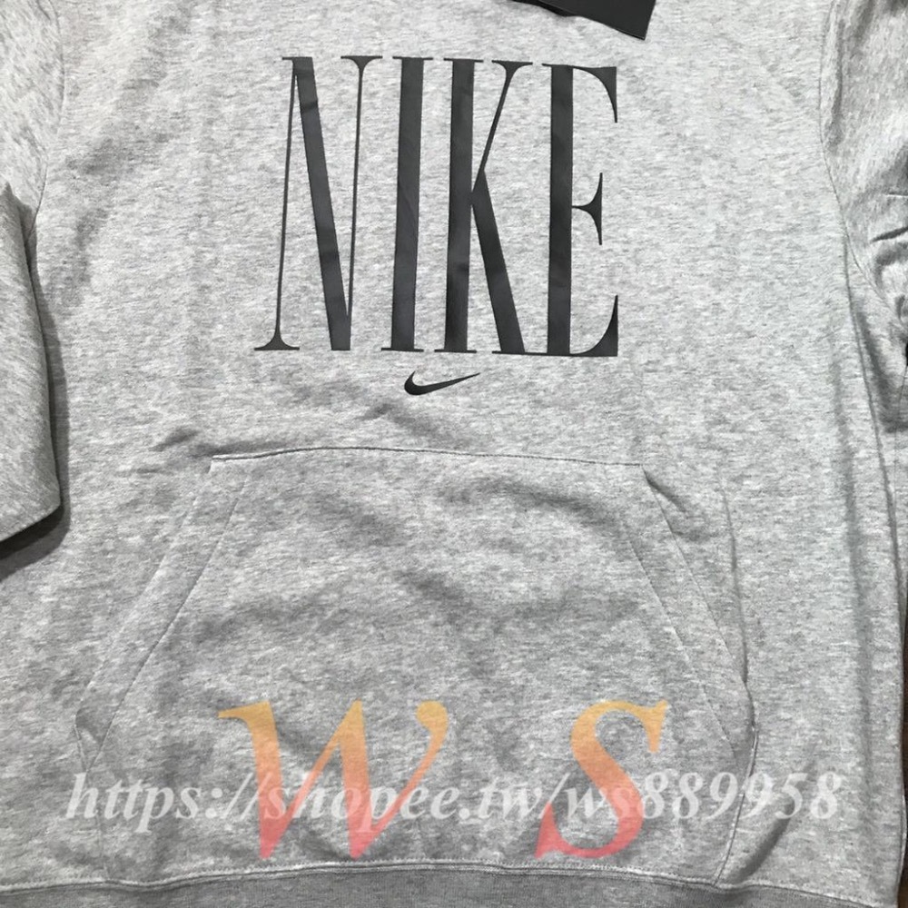 【WS】NIKE AS W NSW HOODIE FLC 女款 灰 運動 棉質 連帽 外套 帽T CZ1886-063-細節圖4