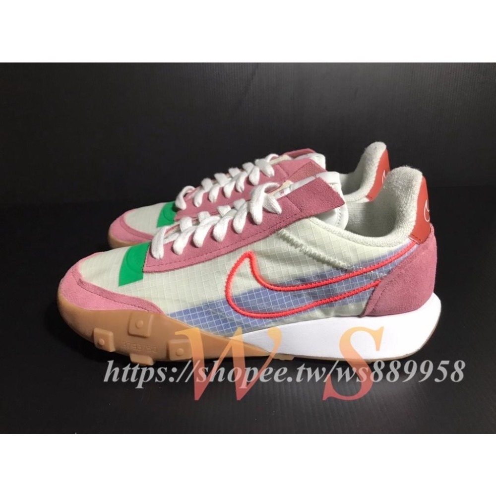 【WS】NIKE WAFFLE RACER 2X 焦糖底 玫瑰 桃紅 復古 休閒鞋 CK6647-600-細節圖3