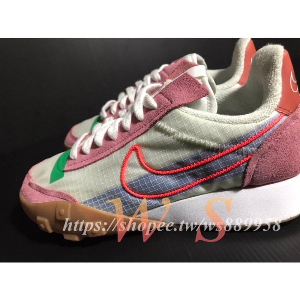 【WS】NIKE WAFFLE RACER 2X 焦糖底 玫瑰 桃紅 復古 休閒鞋 CK6647-600-細節圖5
