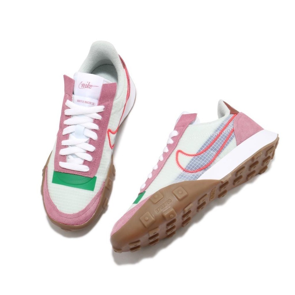 【WS】NIKE WAFFLE RACER 2X 焦糖底 玫瑰 桃紅 復古 休閒鞋 CK6647-600-細節圖7