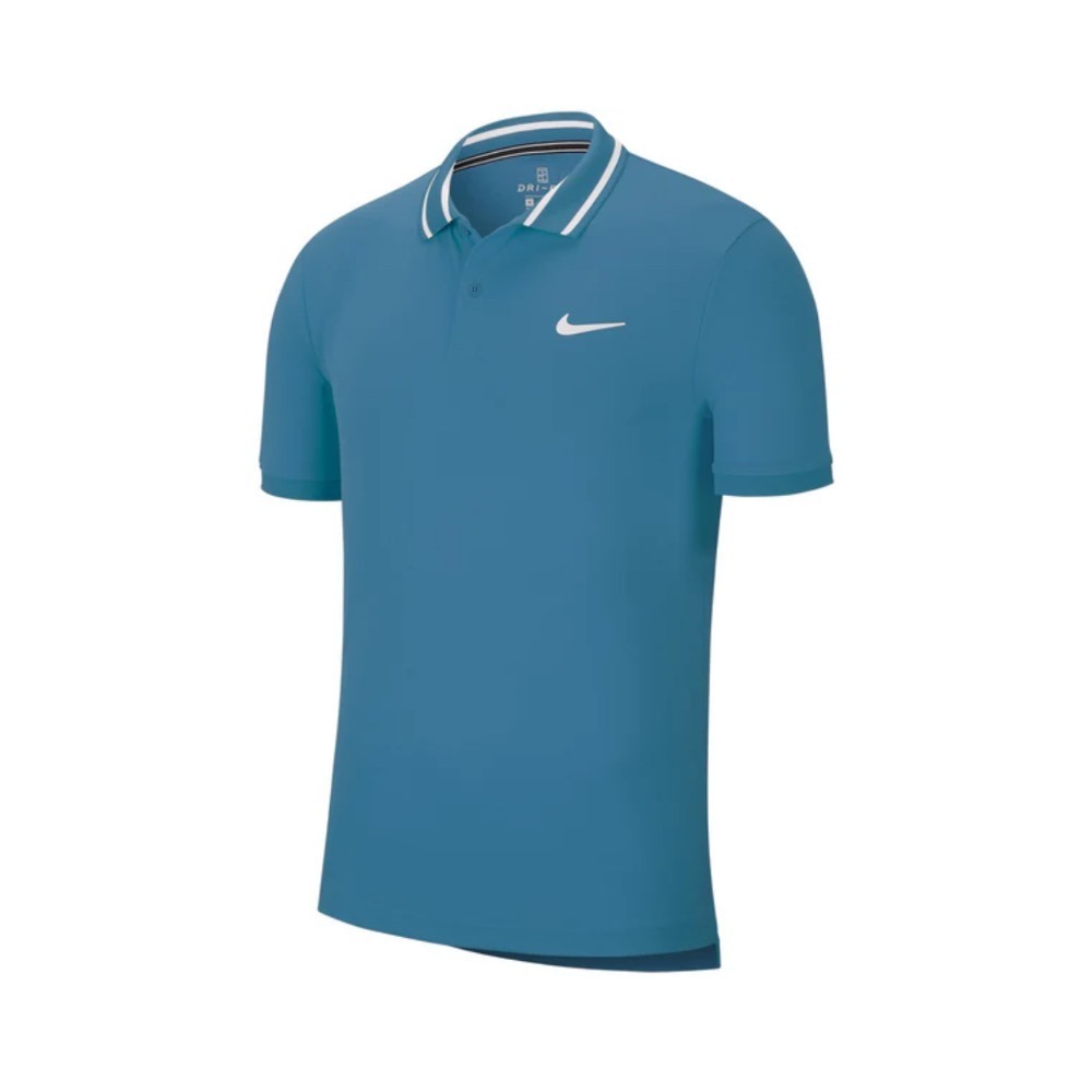 【WS】NIKE AS M NKCT DRY 男裝 藍 短袖 POLO 網球 費德勒 休閒 透氣 BV1195-425-細節圖4
