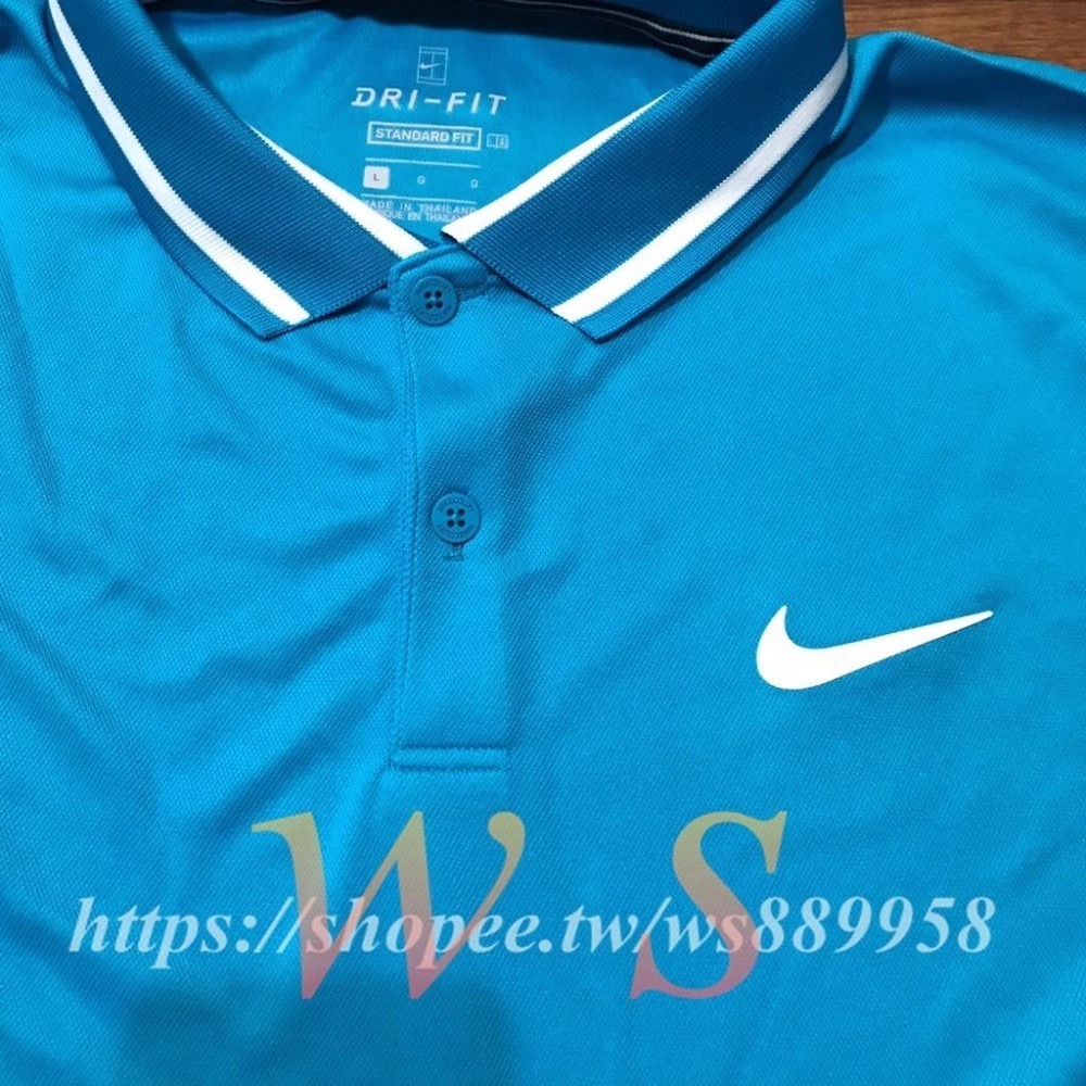 【WS】NIKE AS M NKCT DRY 男裝 藍 短袖 POLO 網球 費德勒 休閒 透氣 BV1195-425-細節圖8