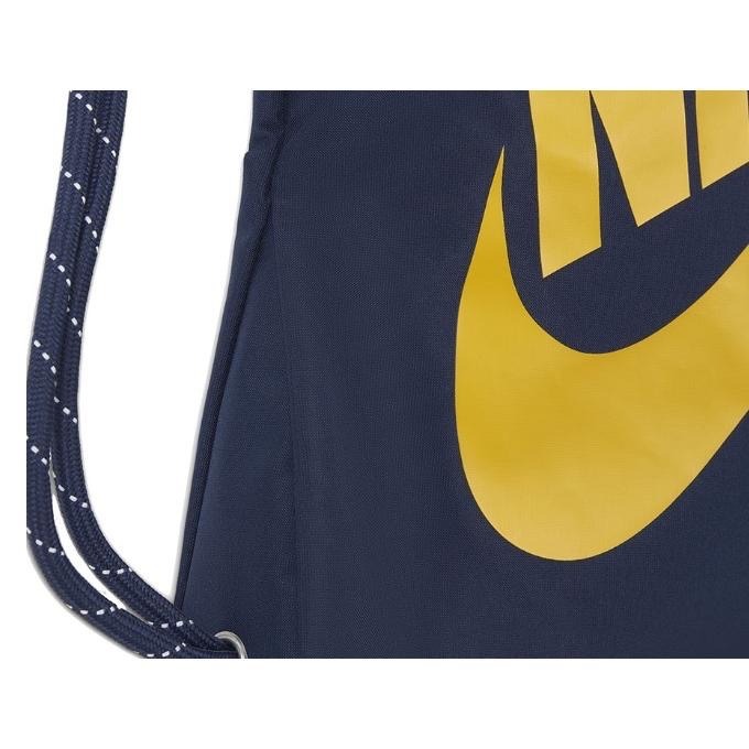 【WS】NIKE HERITAGE 運動 休閒 健身 後背包 束口袋 藍黃 DC4245-410 綠 325-細節圖4