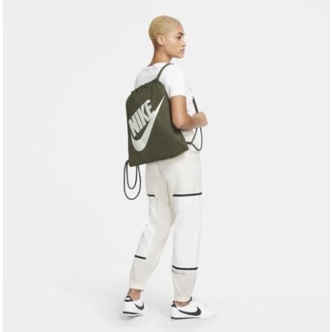 【WS】NIKE HERITAGE 運動 休閒 健身 後背包 束口袋 藍黃 DC4245-410 綠 325-細節圖6