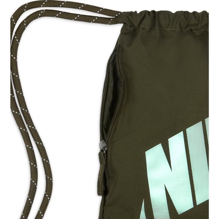 【WS】NIKE HERITAGE 運動 休閒 健身 後背包 束口袋 藍黃 DC4245-410 綠 325-細節圖9