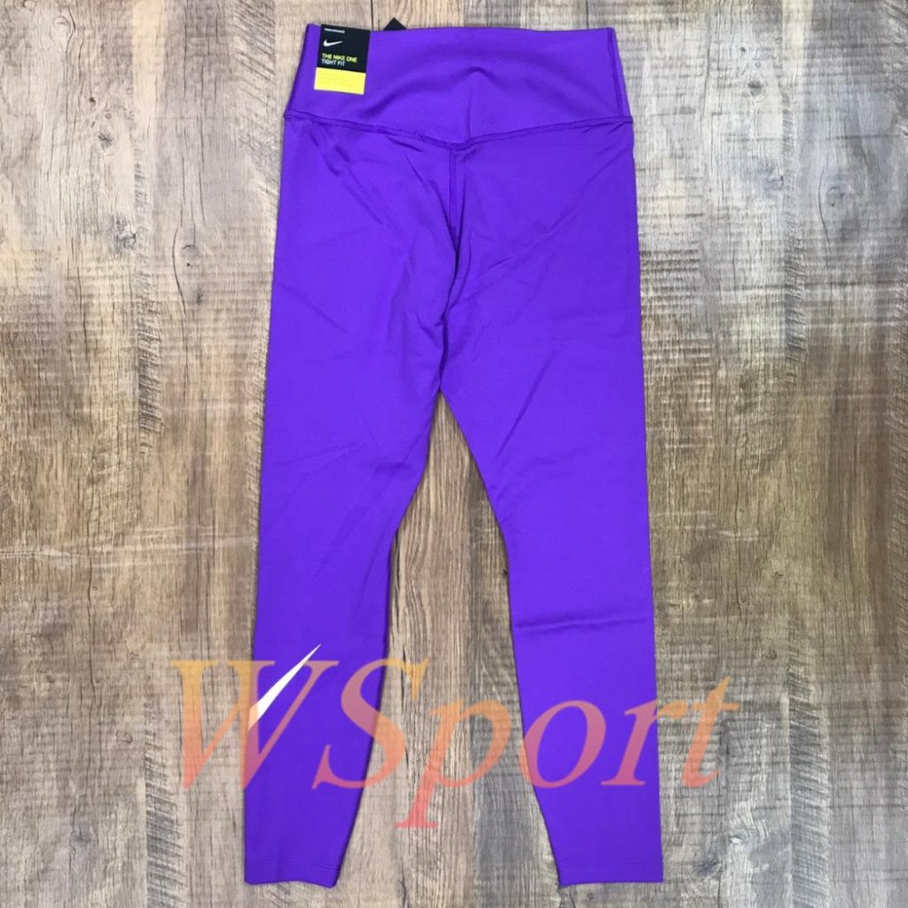 【WS】NIKE ONE TIGHT FIT 女褲 紫色 慢跑 訓練 健身 緊身褲 內搭褲 長褲 DC5275-528-細節圖3