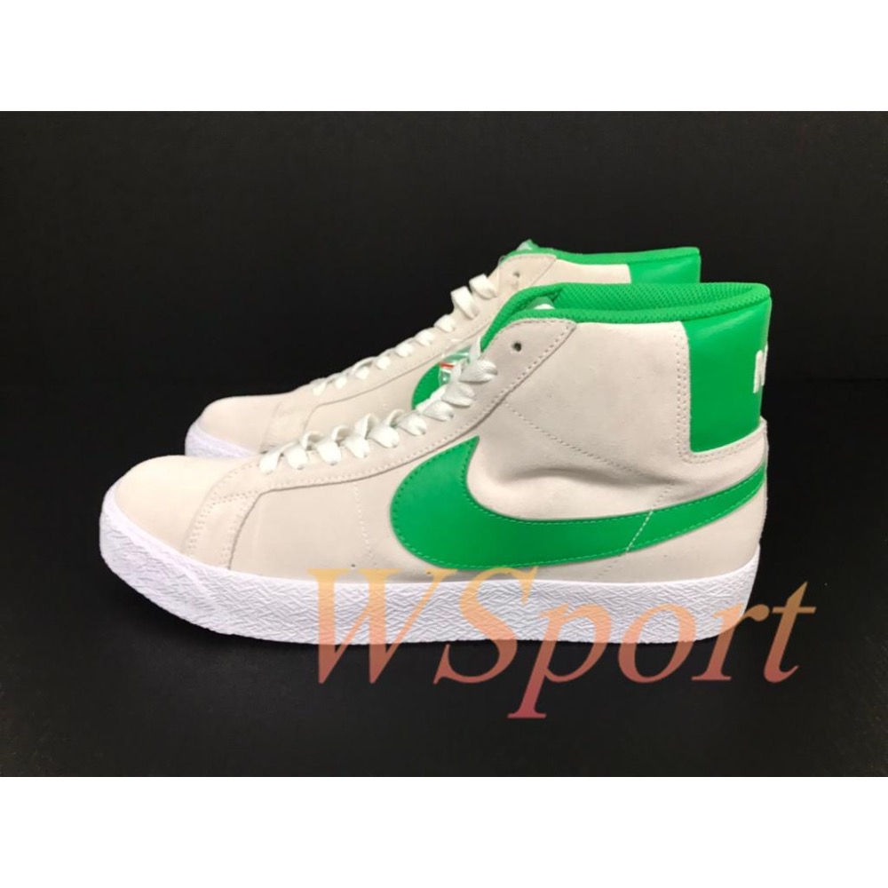 【WS】NIKE SB ZOOM BLAZER 男款 灰綠 運動 復古 休閒 滑板鞋 休閒鞋 864349-106-細節圖4