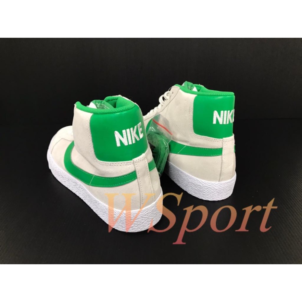 【WS】NIKE SB ZOOM BLAZER 男款 灰綠 運動 復古 休閒 滑板鞋 休閒鞋 864349-106-細節圖5