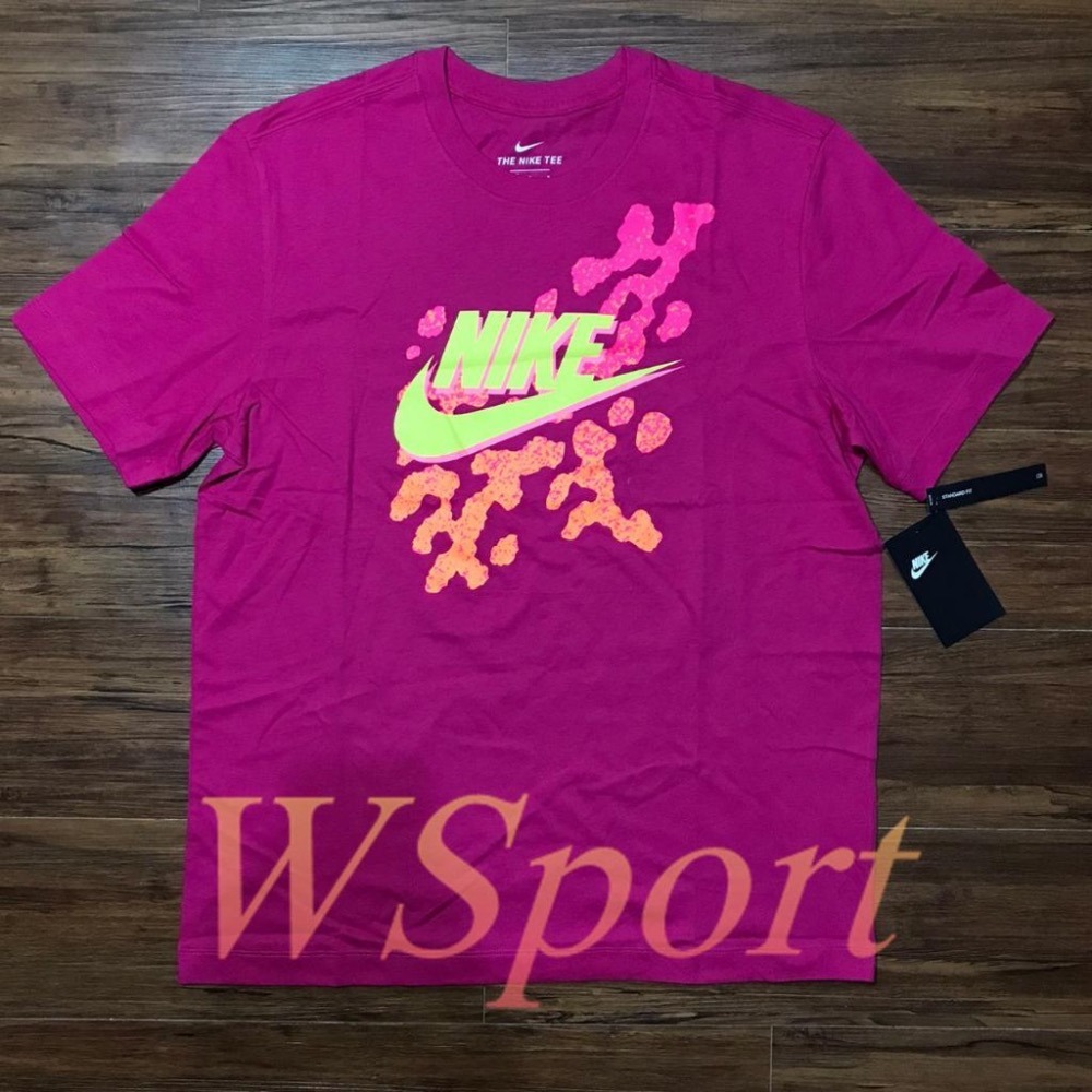 【WS】NIKE AS M NSW 男款 潑墨 LOGO 運動 休閒 短袖 短T DD1279-615-細節圖5