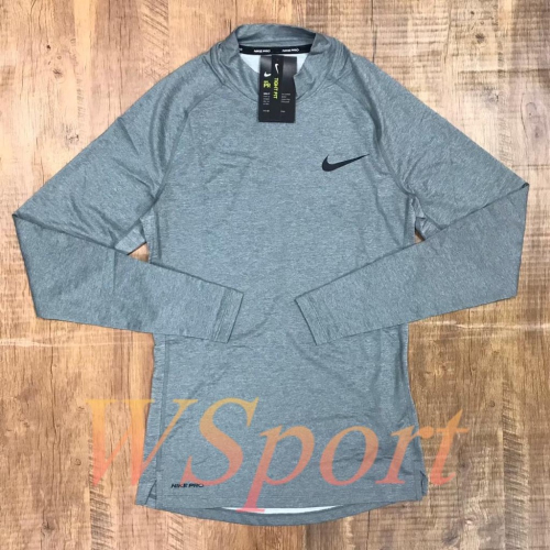 【WS】NIKE PRO 男款 灰 運動 健身 跑步 排汗 緊身 上衣 長袖 T恤 BV5593-085