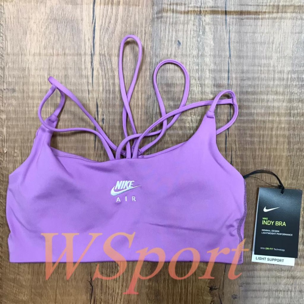 【WS】NIKE INDY BRA DRY 女款 紫色 輕度支撐 運動 訓練 瑜珈 運動內衣 CZ4491-591-細節圖5