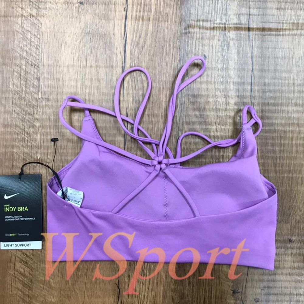 【WS】NIKE INDY BRA DRY 女款 紫色 輕度支撐 運動 訓練 瑜珈 運動內衣 CZ4491-591-細節圖7