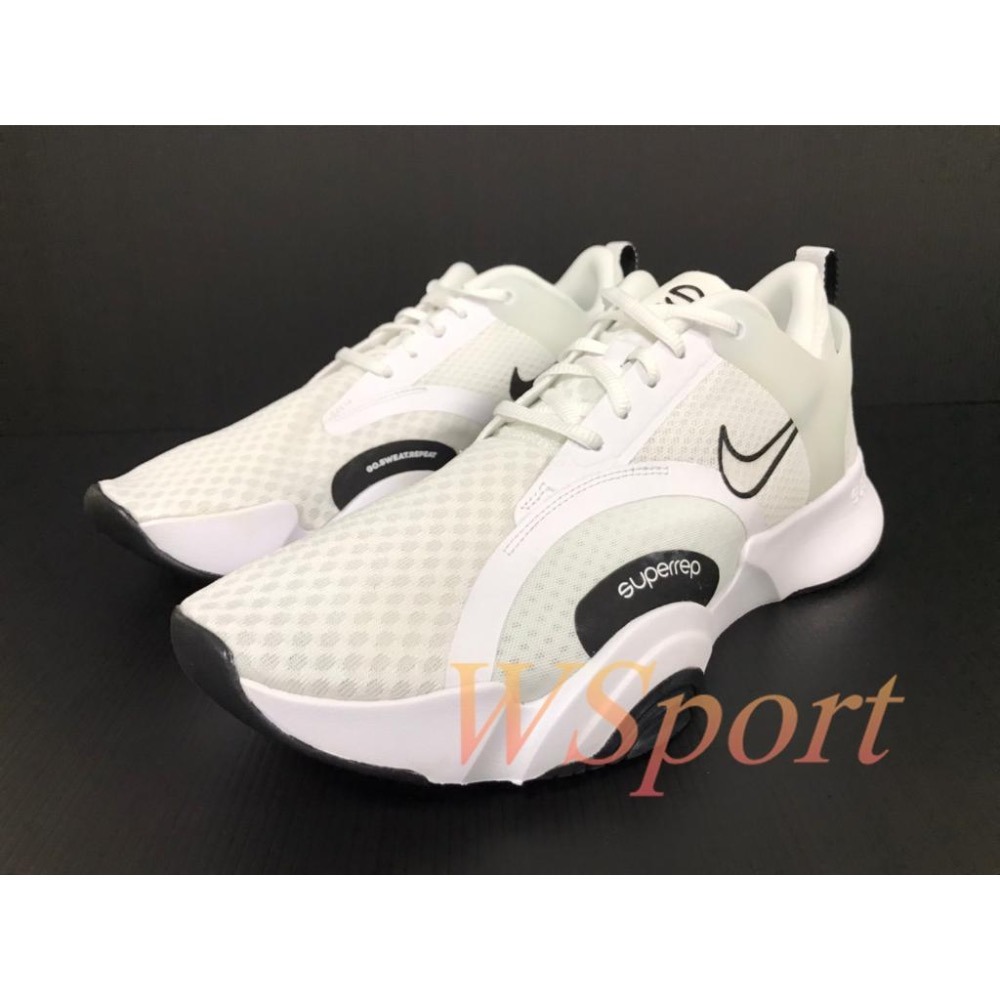 【WS】NIKE SUPERREP GO 2 男鞋 白黑 運動 健身 避震 支撐 訓練鞋 CZ0604-100-細節圖3