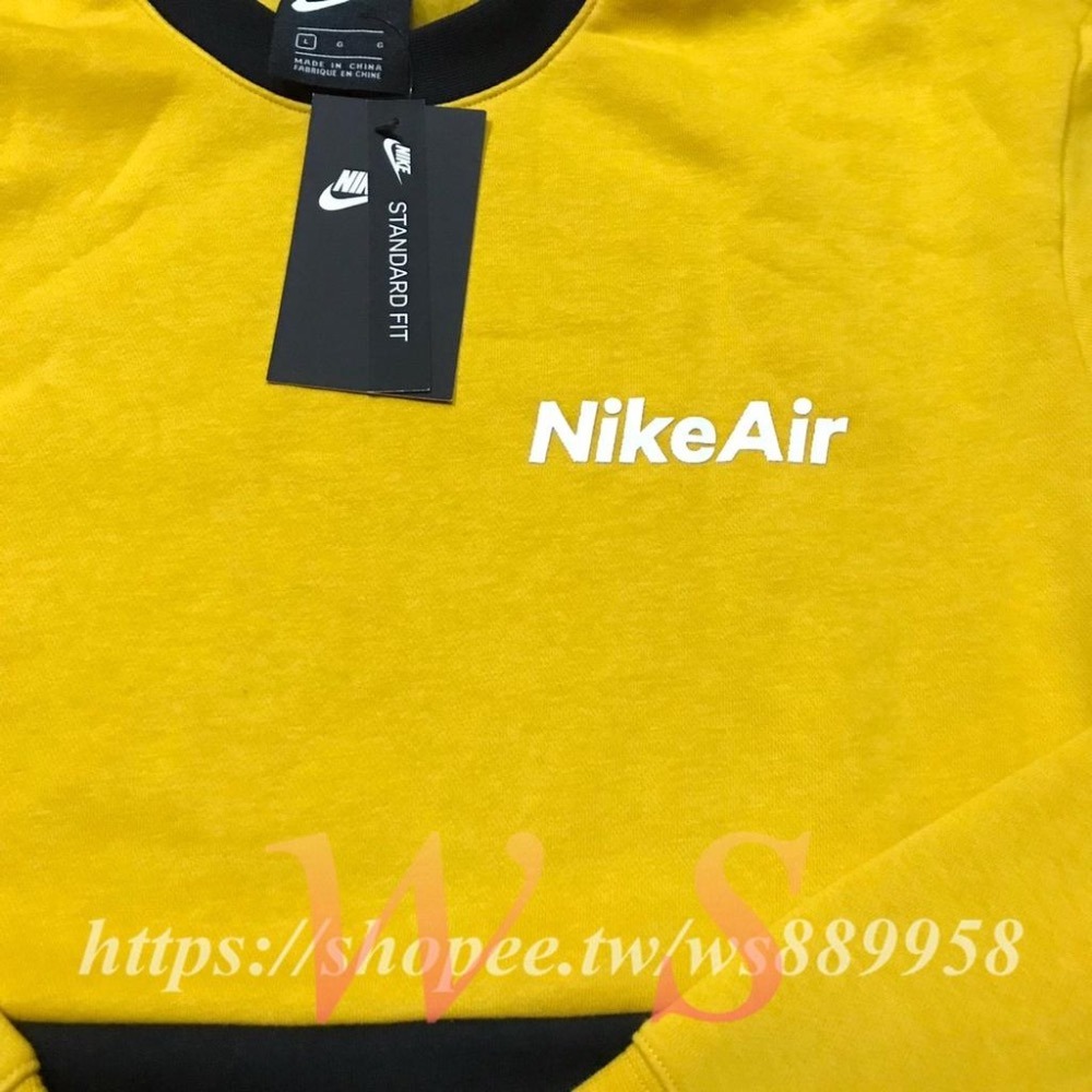 【WS】NIKE HOODIE AIR LS CREW 男款 拼接 復古 保暖 長袖T 大學T CU4137-743-細節圖3