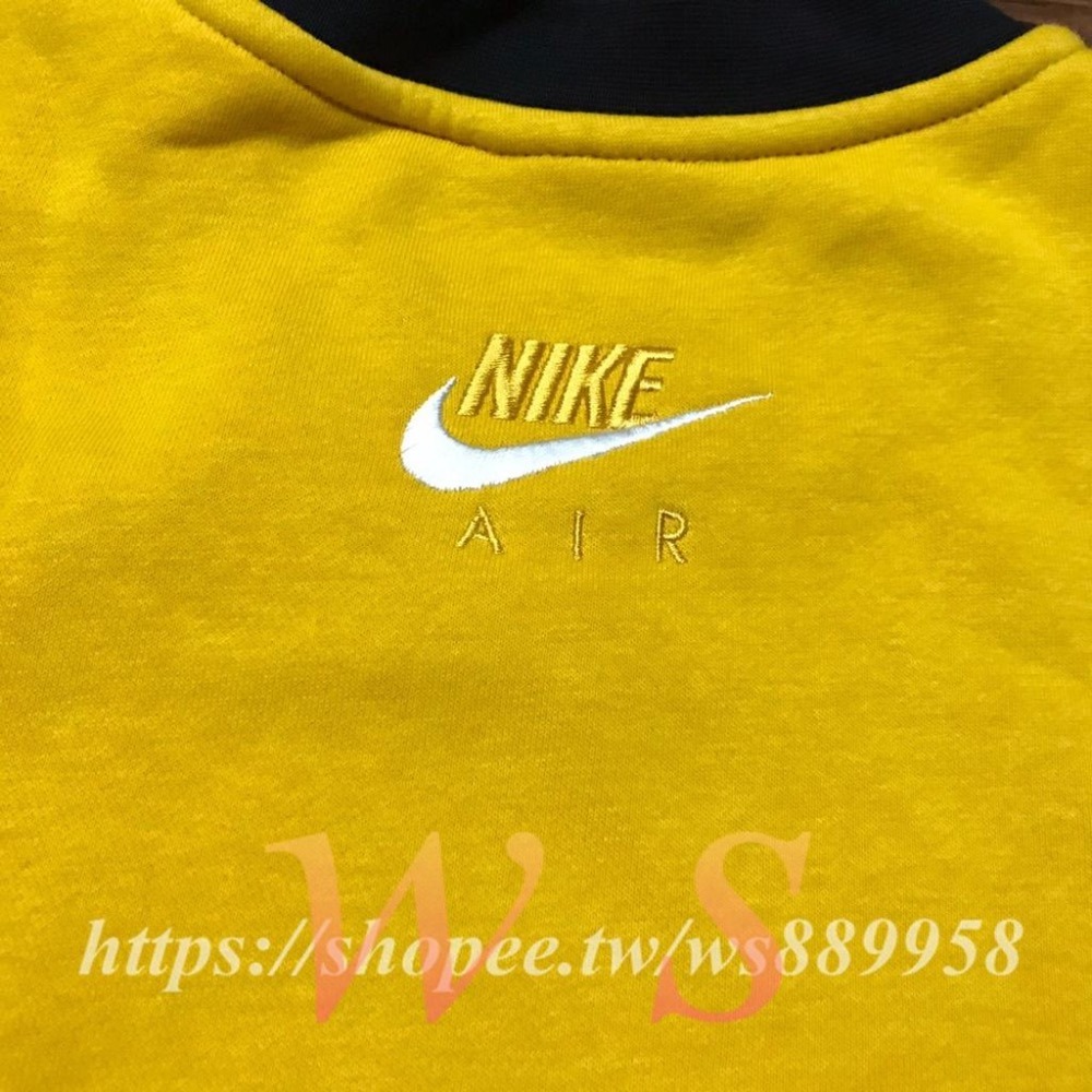 【WS】NIKE HOODIE AIR LS CREW 男款 拼接 復古 保暖 長袖T 大學T CU4137-743-細節圖6