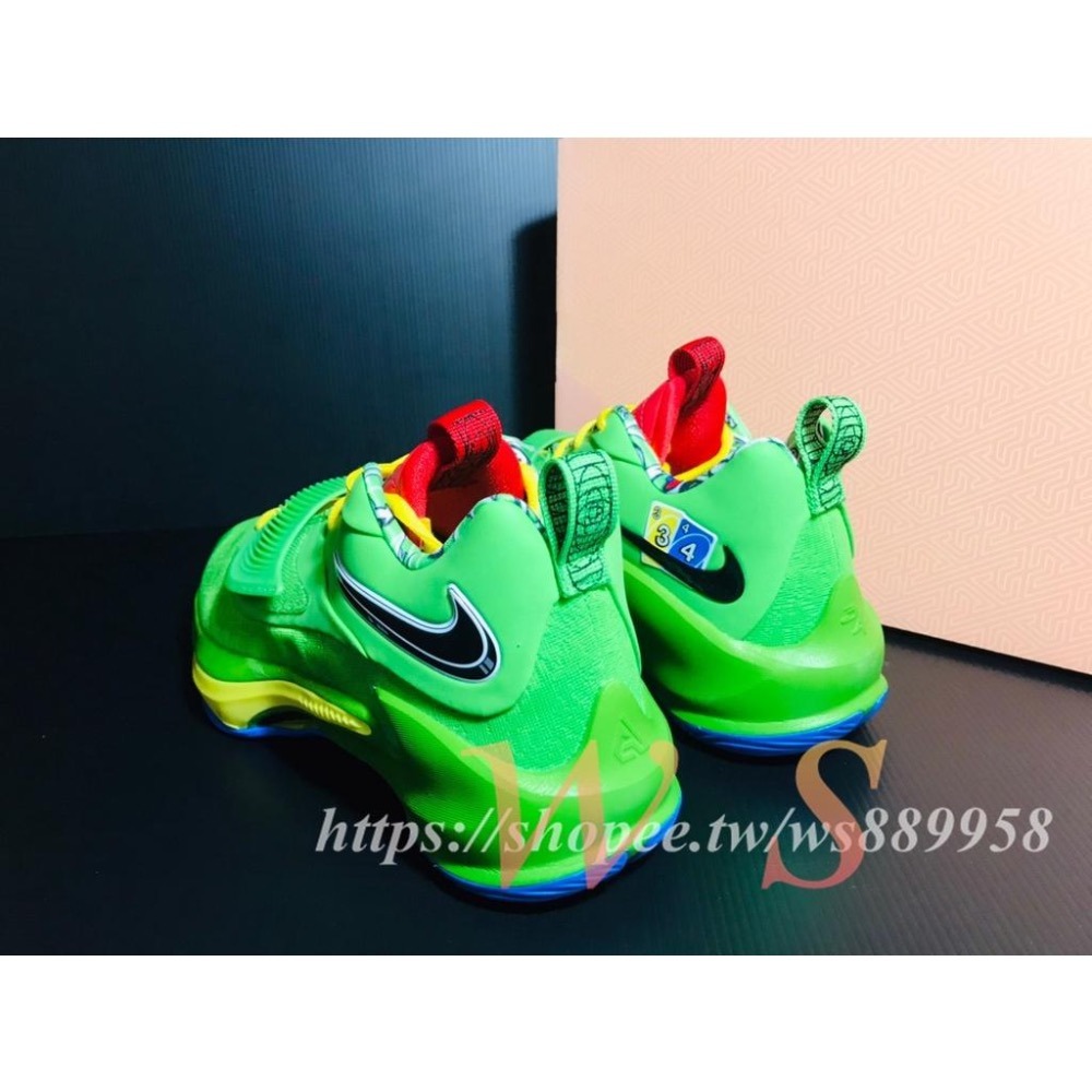 【WS】NIKE UNO X FREAK 3 NRG EP 字母哥 大尺寸 籃球鞋 綠DC9363-300-細節圖3