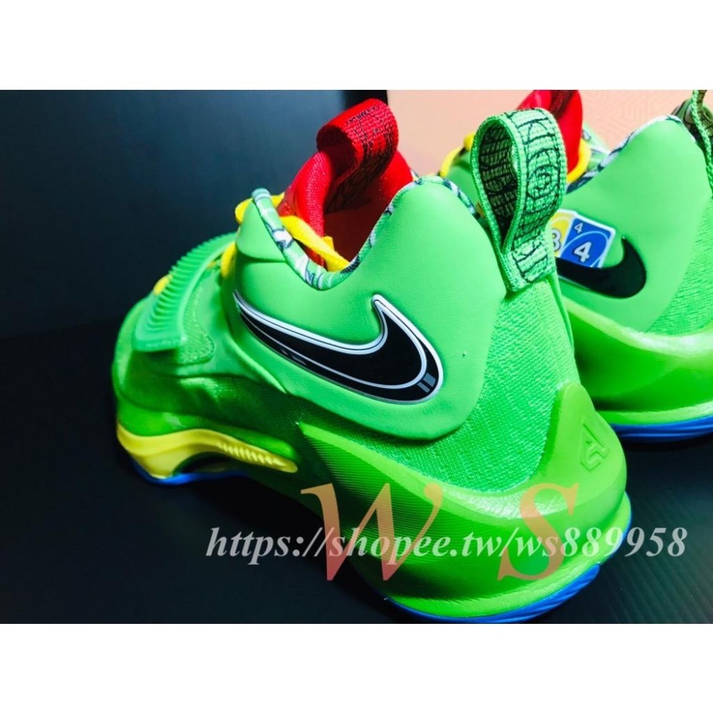 【WS】NIKE UNO X FREAK 3 NRG EP 字母哥 大尺寸 籃球鞋 綠DC9363-300-細節圖4