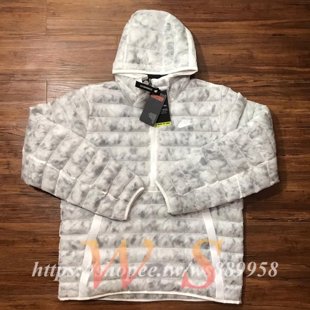 【WS】NIKE NSW SYN JKT 白 男款 運動 休閒 保暖 連帽 外套 羽絨服 DA0397-121-細節圖7