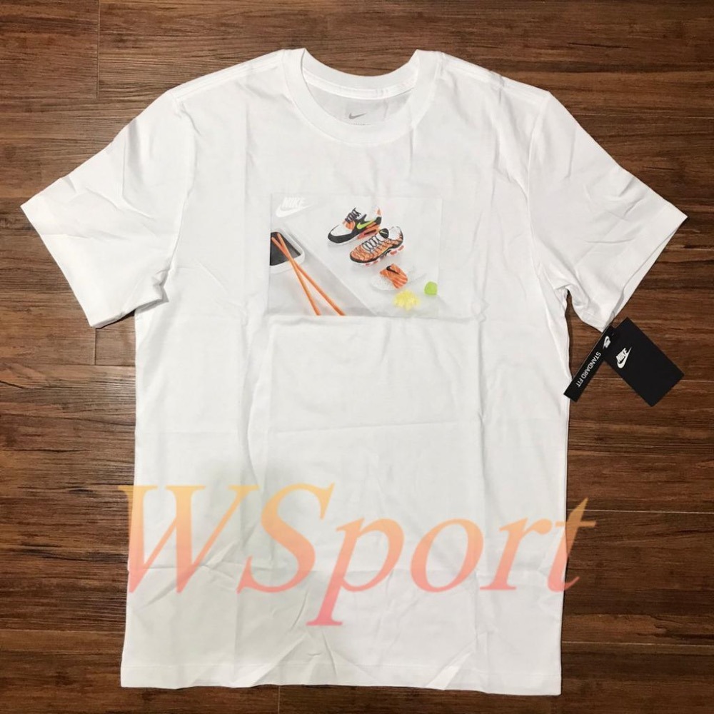 【WS】NIKE NSW FOOD SHOESHI 男款 白 壽司 運動 休閒 短袖 短T DD1327-100-細節圖5