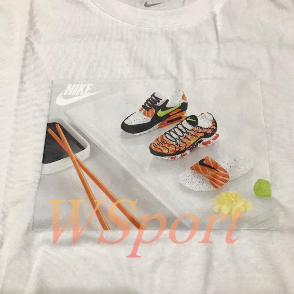 【WS】NIKE NSW FOOD SHOESHI 男款 白 壽司 運動 休閒 短袖 短T DD1327-100-細節圖6