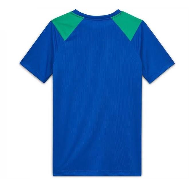 【WS】NIKE DOMINATE 童裝 運動 針織 透氣 訓練 短袖 短T 藍綠 CU8955-480-細節圖2