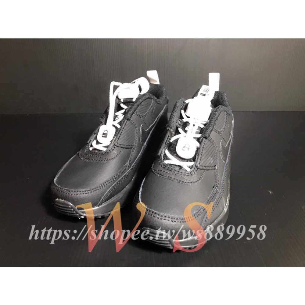 【WS】NIKE AIR MAX 90 (PS) 童鞋 小童 黑 運動 休閒 氣墊 布鞋 休閒鞋 CV0064-001-細節圖2
