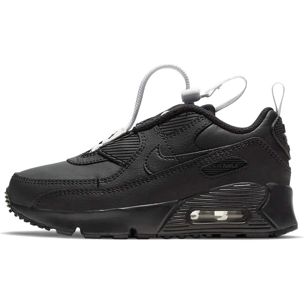 【WS】NIKE AIR MAX 90 (PS) 童鞋 小童 黑 運動 休閒 氣墊 布鞋 休閒鞋 CV0064-001-細節圖6