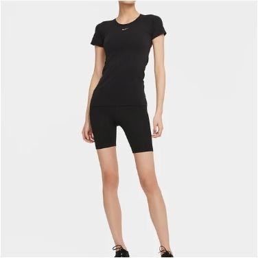【WS】NIKE W DFADV AURA SLIM SS 女款 黑 運動 健身 黑 短袖 短T DD0589-010-細節圖2