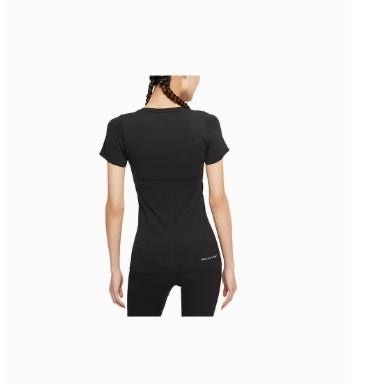 【WS】NIKE W DFADV AURA SLIM SS 女款 黑 運動 健身 黑 短袖 短T DD0589-010-細節圖3