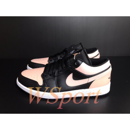 【WS】NIKE AIR JORDAN 1 LOW ＇CRIMSON TINT＇ 男款 黑粉 553558-034