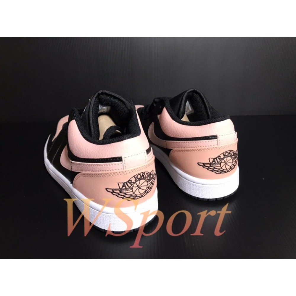 【WS】NIKE AIR JORDAN 1 LOW ＇CRIMSON TINT＇ 男款 黑粉 553558-034-細節圖4