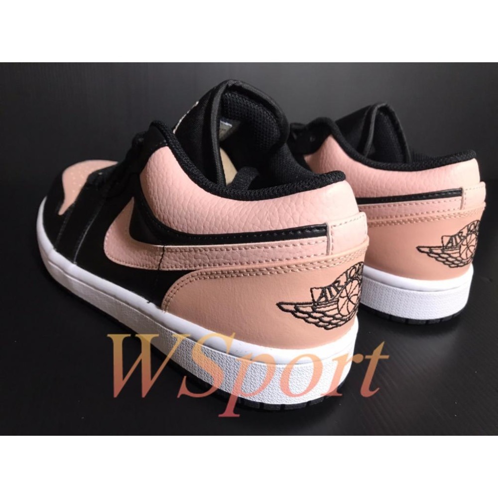 【WS】NIKE AIR JORDAN 1 LOW ＇CRIMSON TINT＇ 男款 黑粉 553558-034-細節圖5