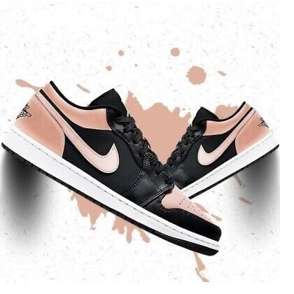 【WS】NIKE AIR JORDAN 1 LOW ＇CRIMSON TINT＇ 男款 黑粉 553558-034-細節圖6