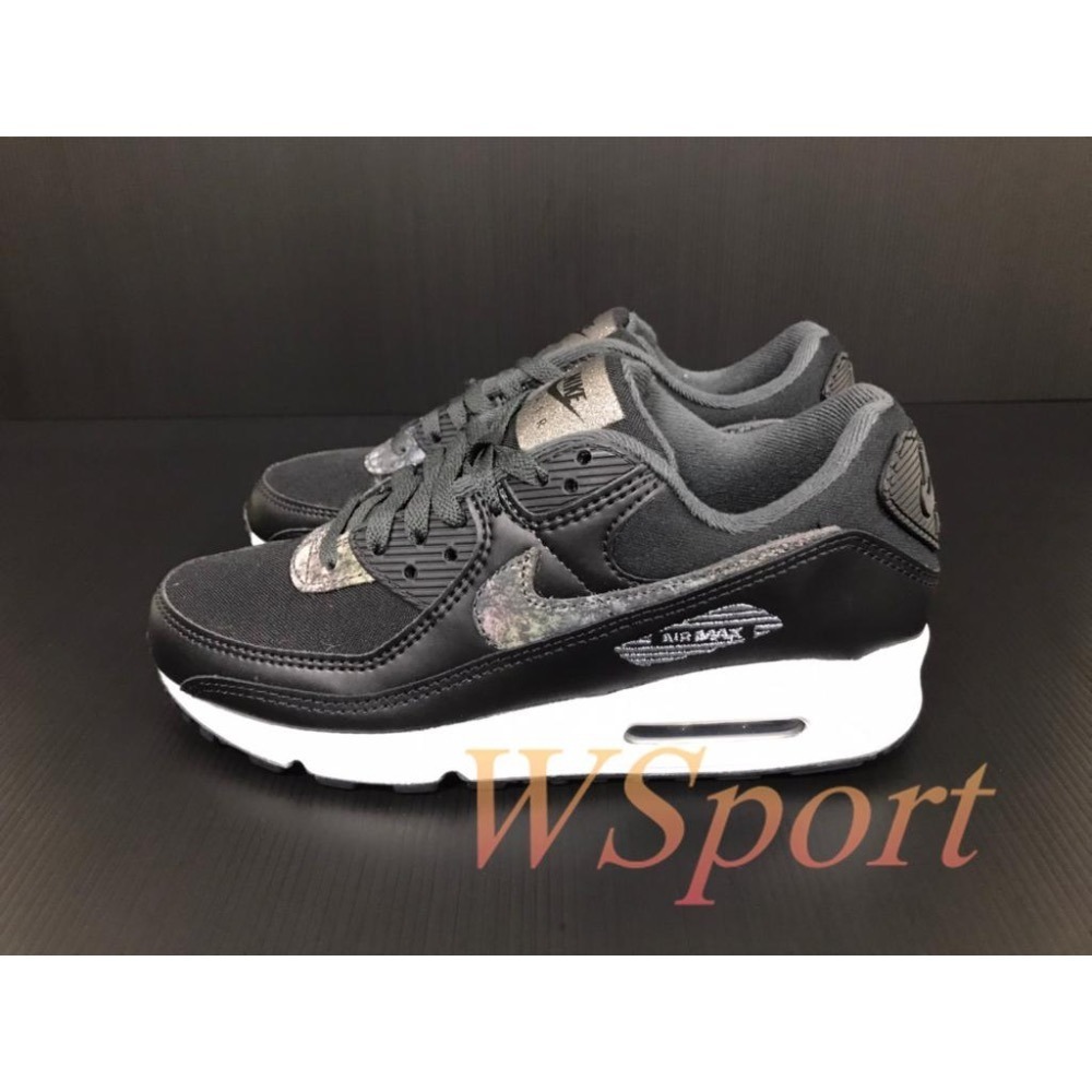 【WS】NIKE W AIR MAX 90 SE 女鞋 黑白 復古 氣墊 慢跑 工作鞋 休閒鞋 DC9445-001-細節圖2