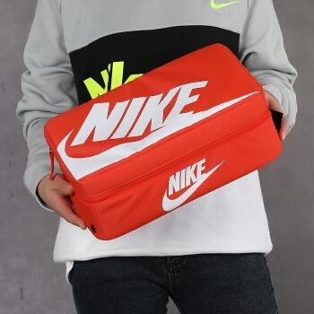 【WS】NIKE SHOE BOX BAG 橘紅 經典鞋盒 鞋袋 手拿包 手提袋 BA6149-810-細節圖2